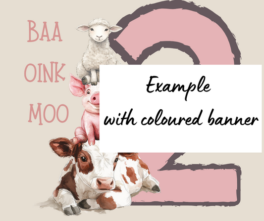 Baa Oink Moo I'm Two digital art download