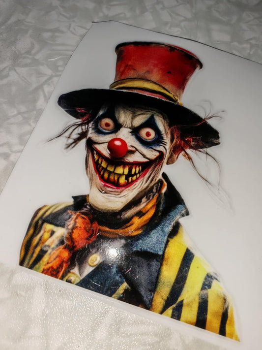 Crazy clown UV-DTF