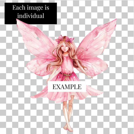 4 Fairy Clipart / PNG individual images