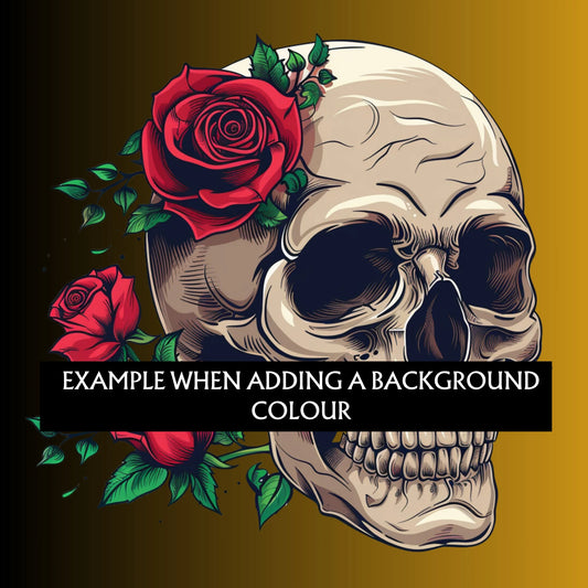 Skull with roses PNG / Clipart