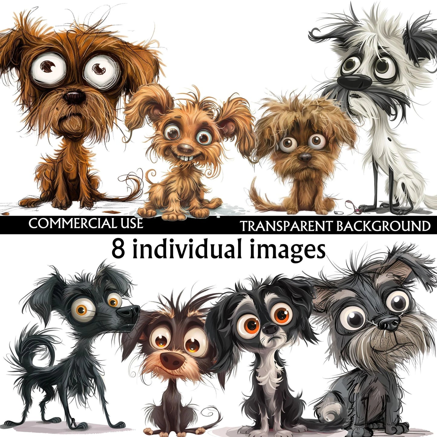 Wide eyed hopeful doggy digital art