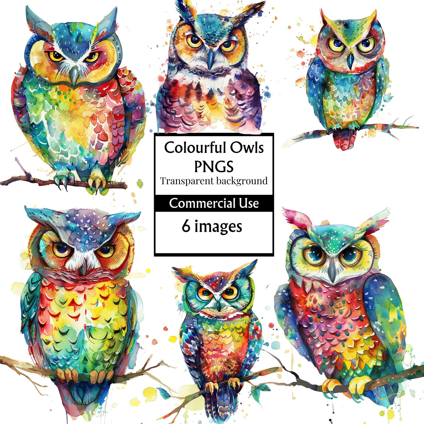 Colour Owl digital art
