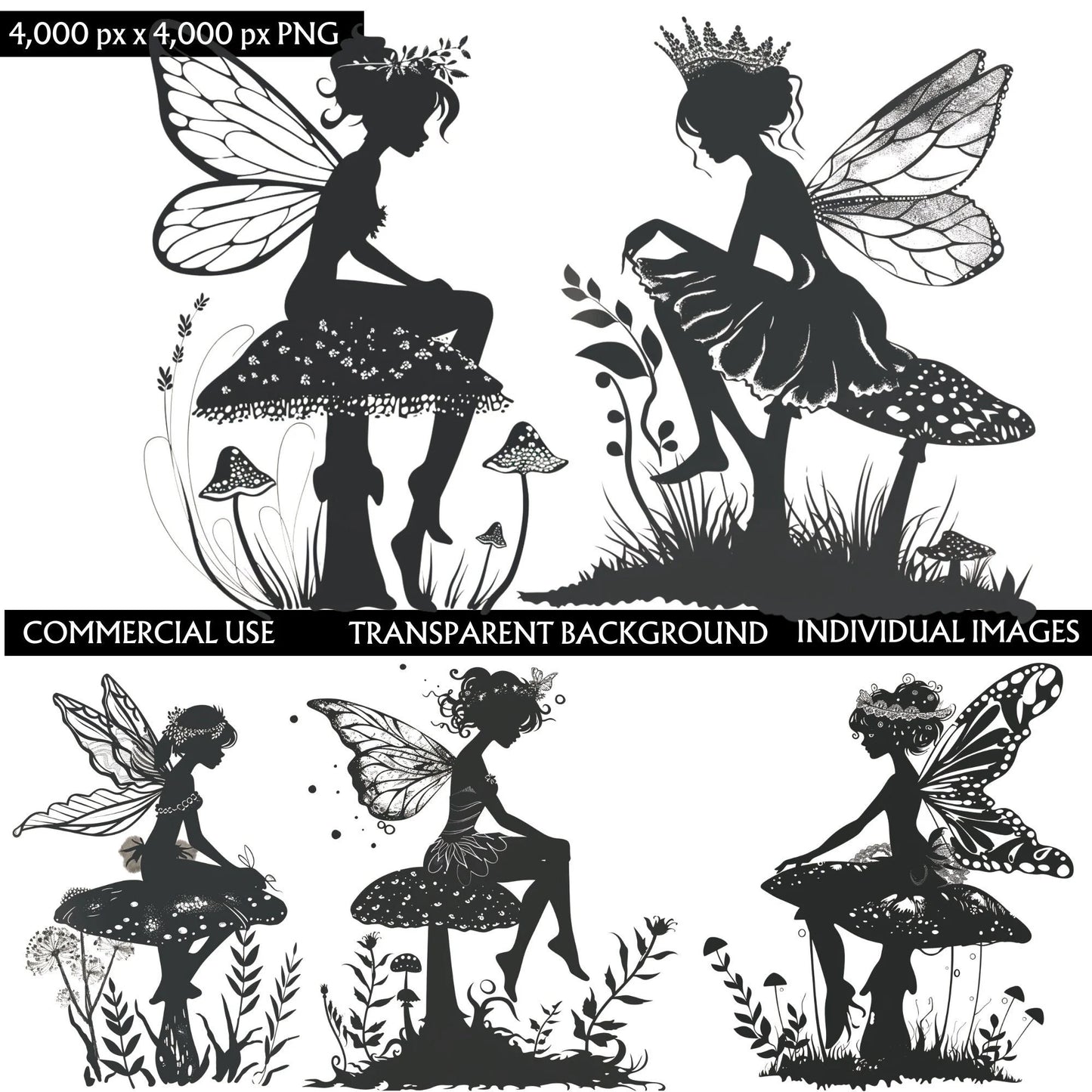 Shilloutte Fairy Images