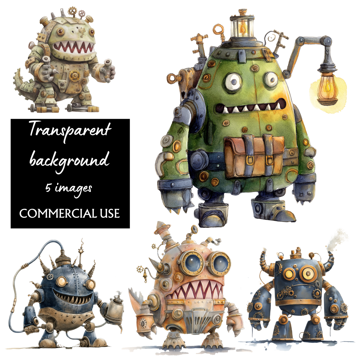 Steampunk Monsters digital download
