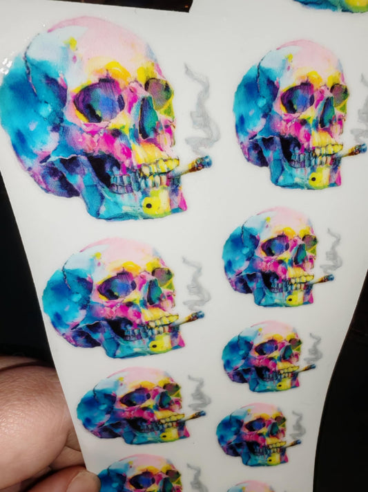 It's colourful, it's a bit goth and it's smoking UV-DTF