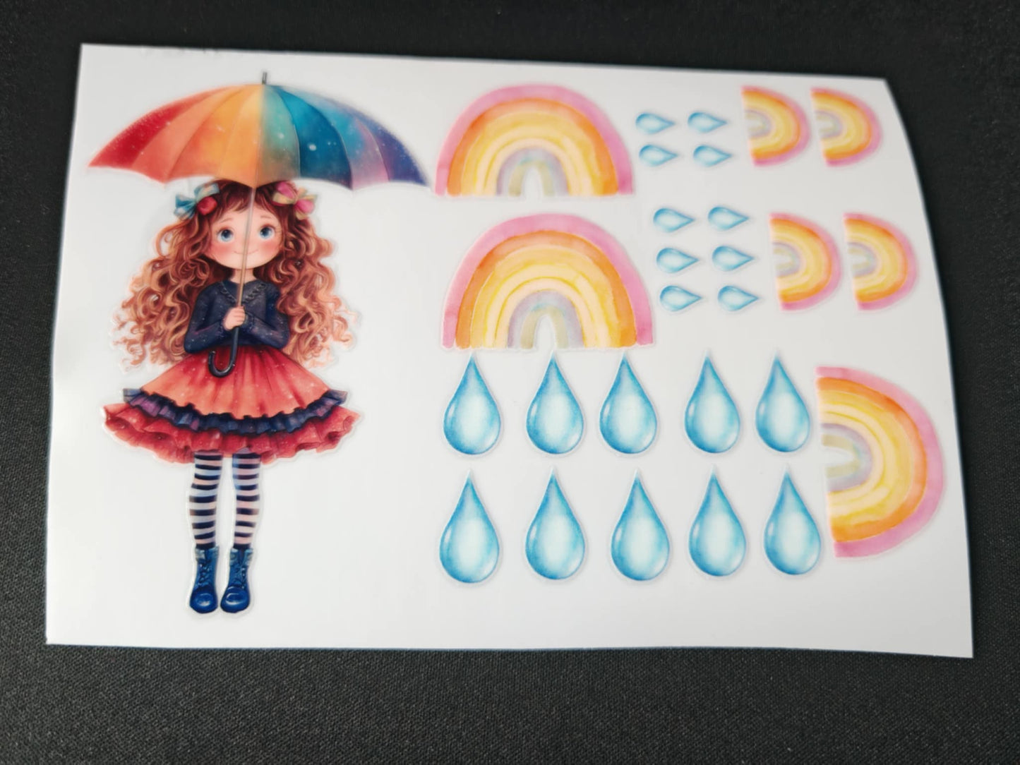 Rainy days and rainbows UVDTF