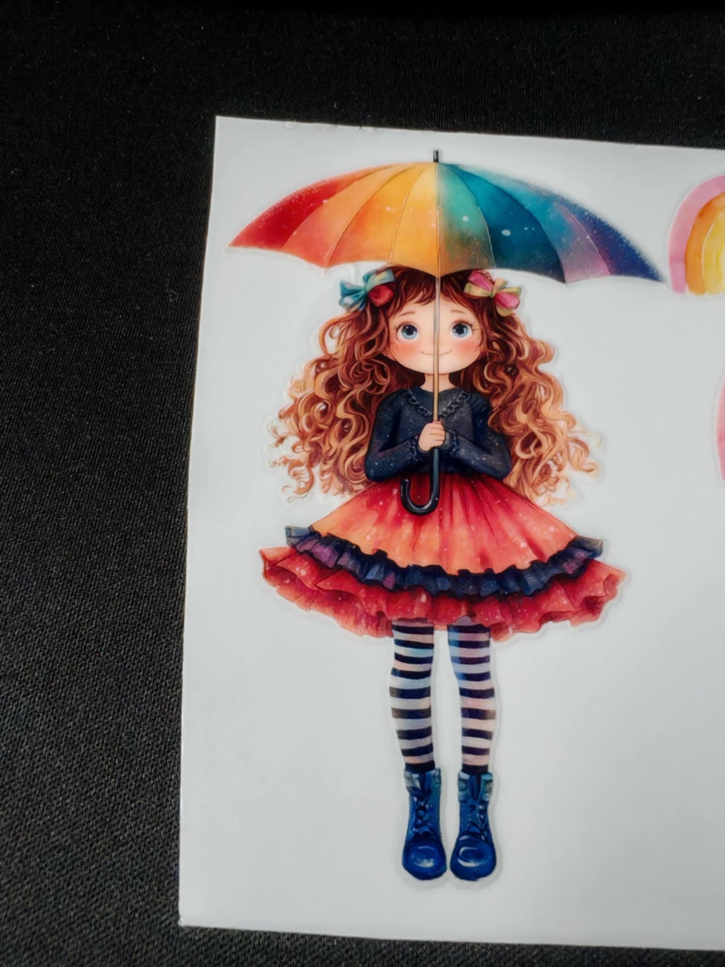 Rainy days and rainbows UVDTF