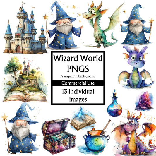 Magical Wizard Bundle PNG Clipart