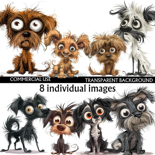 Wide eyed hopeful doggy digital art