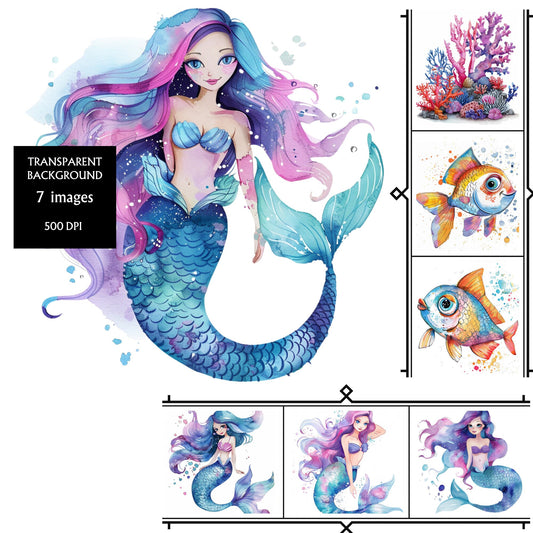 Mermaid PNG Clipart collection