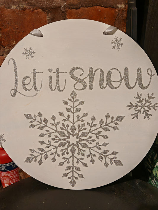 Let it snow sign