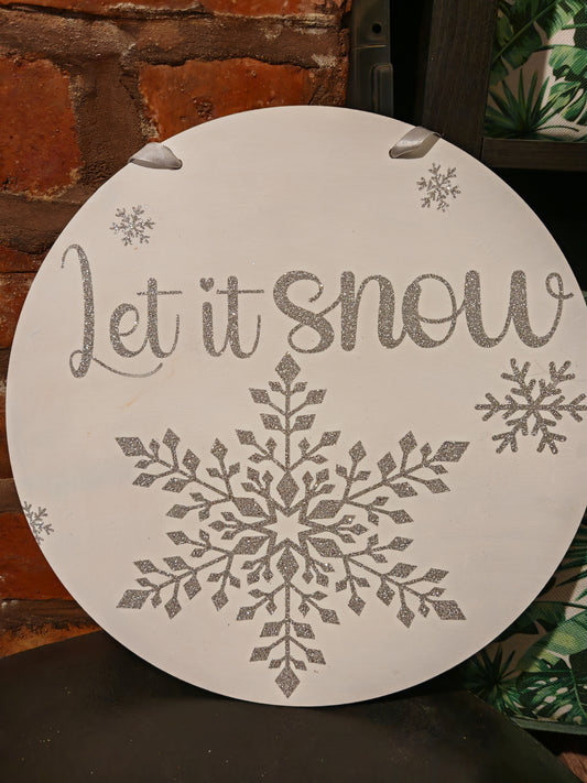 Let it snow sign